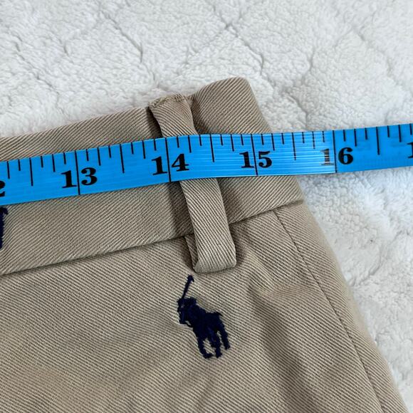 Polo Ralph Lauren All Over Pony logo Chino Shorts Mens 30 Khaki Classic Fit 9” - Picture 8 of 10